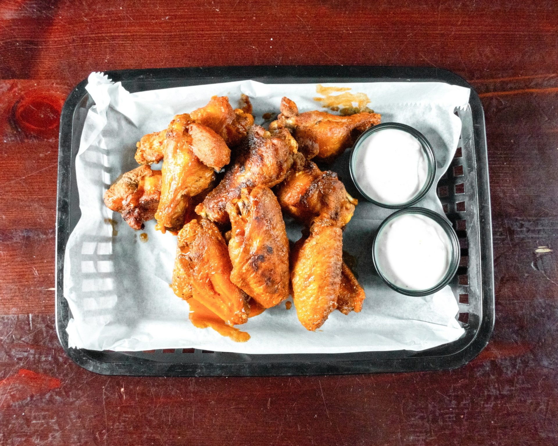 Wood-fired wings